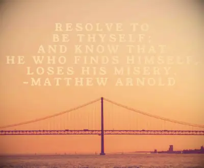 Matthew Arnold quote