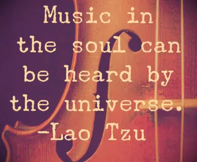 Lao Tzu music quote