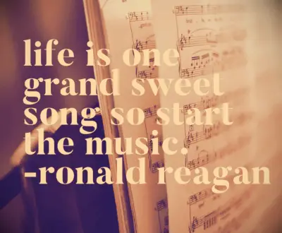 Reagan music quote