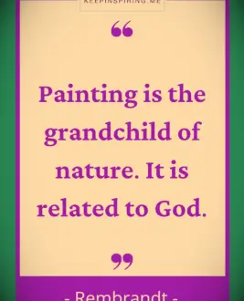 Rembrandt quote