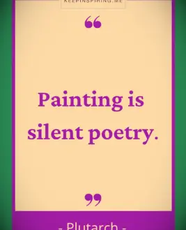 Plutarch painting quote