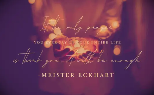 Meister Eckhardt saying