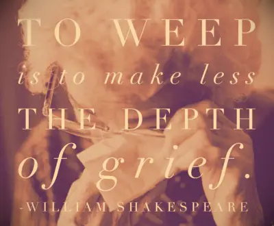 Shakespeare grief quote