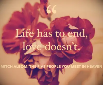 Mitch Albom grief quote