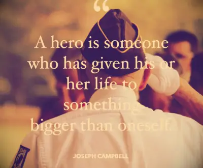 Joseph Campbell veteran quote