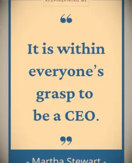 Martha Stewart entrepreneur quote