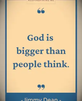 Jimmy Dean quote