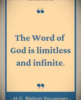 Bishop Youannes quote