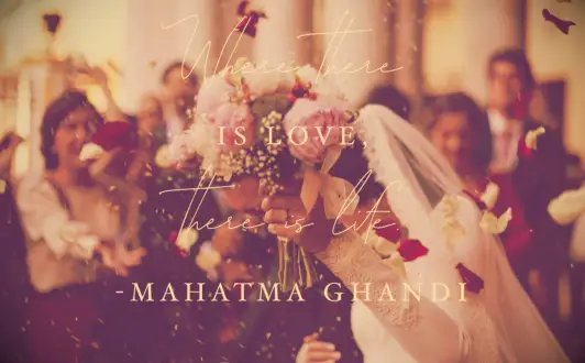 Mahatma Ghandi marriage quote