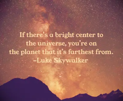 Luke Skywalker quote
