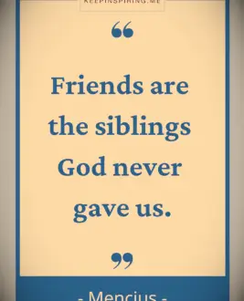 Mencius friendship quote