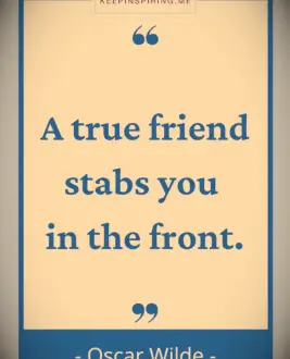 Oscar Wilde friend quote