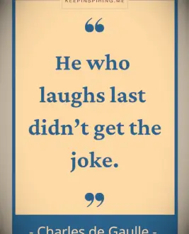 Charles de Gaulle funny quote