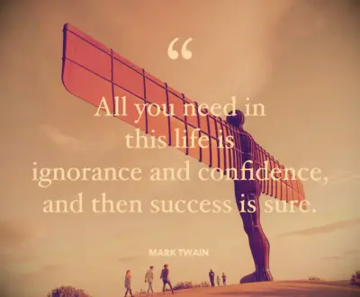 Mark Twain confidence quote