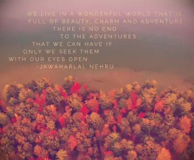 Jawaharlal Nehru Adventure Quote