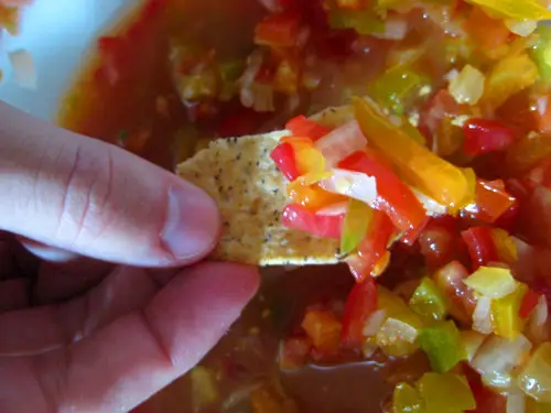 Jedlo domácej salsy