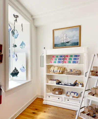 Binnenkant van de Old Whaling Company Store in Charleston, Zuid-Carolina