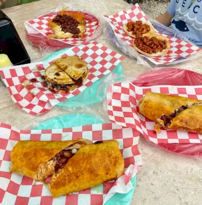 Taco Bish Food Truck-voedsel in Tulum, Mexico