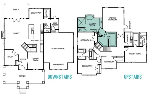 SHMBath-plattegrond gemarkeerd