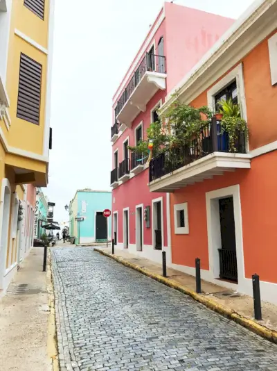 Puerto Rico Kleurrijke oude San Juan Pare