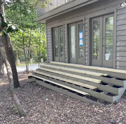 Oldalnézetből Firepit Terület Kerítés előtt