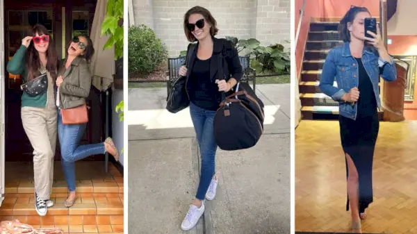 Sherry'nin Paris'te Farklı Kıyafetlerle Üç Fotoğrafı