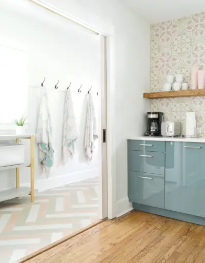 Il restyling della lavanderia/fango del nostro Airbnb