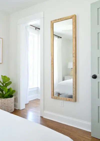 Duplex slaapkamer blauwe zijkast aan de voorkant met diamanten