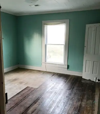 Duplex slaapkamer aan de voorzijde blauwe glijbaan VOOR