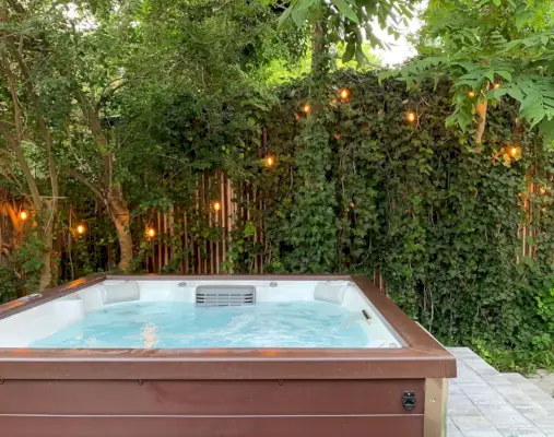Strandhuis Achtertuin Hot Tub Richting Ivy