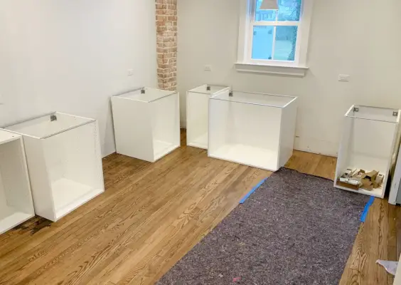 Ikea keukenkast Sektion Boxen gebouwd