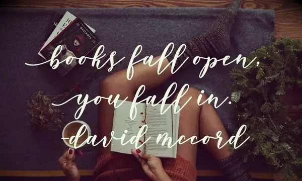 A girl reading a fall book and sipping a Pumpkin Spice latte on a sofa