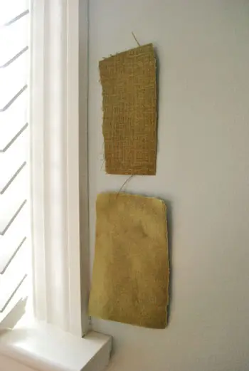 Stof twee op de muur