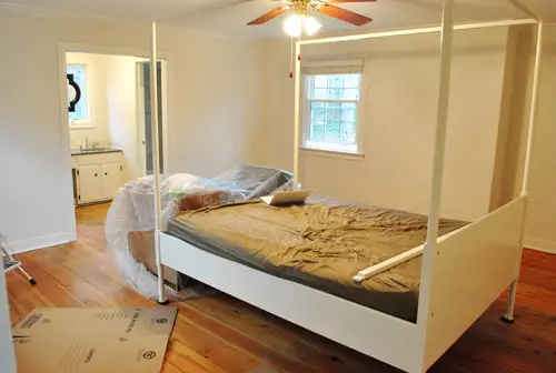 Voorbereiding schilderij