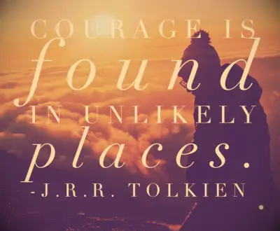 JRR Tolkien courage quote 