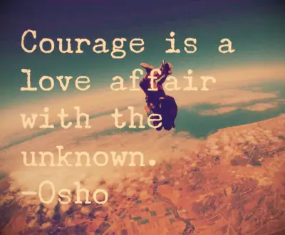 Osho courage quote 
