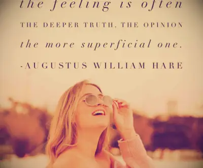 Augusts William Hare quote 