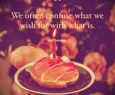 Neil Gaman feelings quote 