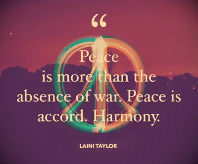Laini Taylor peace quote 