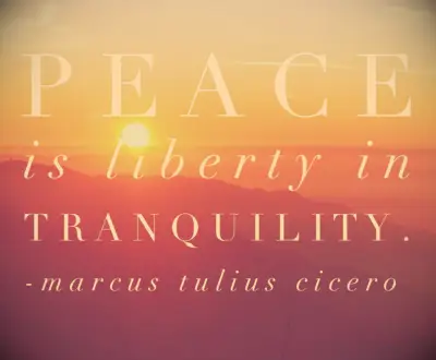 Cicero peace quote 