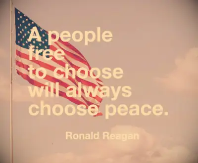 Reagan peace quote 