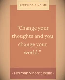 Norman Vincent Peale saying 