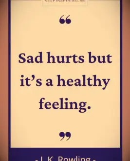 JK Rowling sadnness quote 