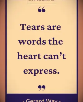 Gerard Way sadness quote 