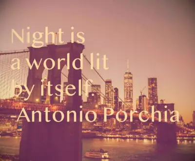 Antonio Porchia good night quote 