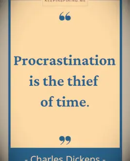 Citazioni di procrastinazione