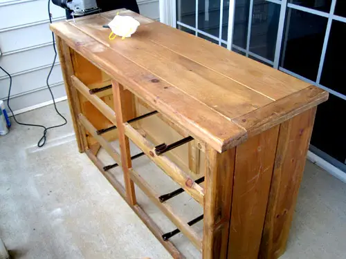 Van een dressoir een commode maken