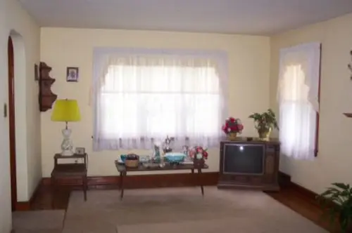 Een prachtige blauwe woonkamer make-over